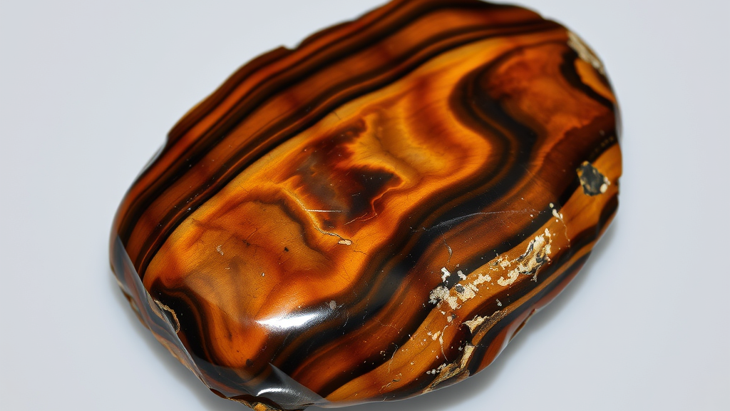 uma pedra bruta olho de tigre