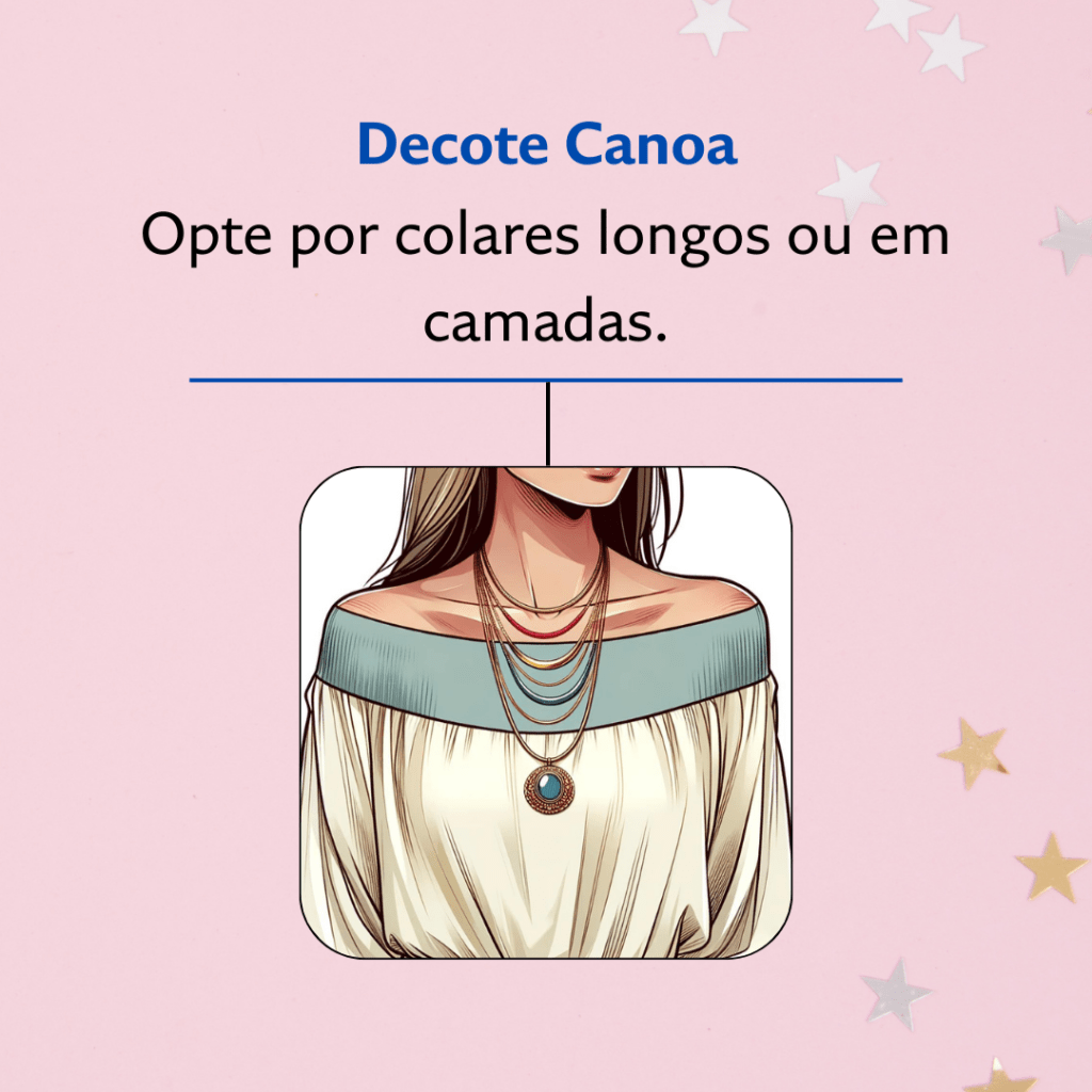 ilustração de uma mulher com decote canoa