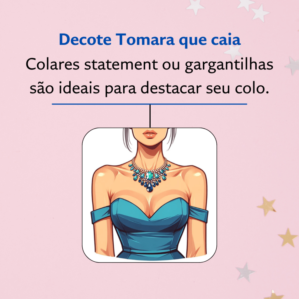 ilustração de uma mulher com decote tomara que caia