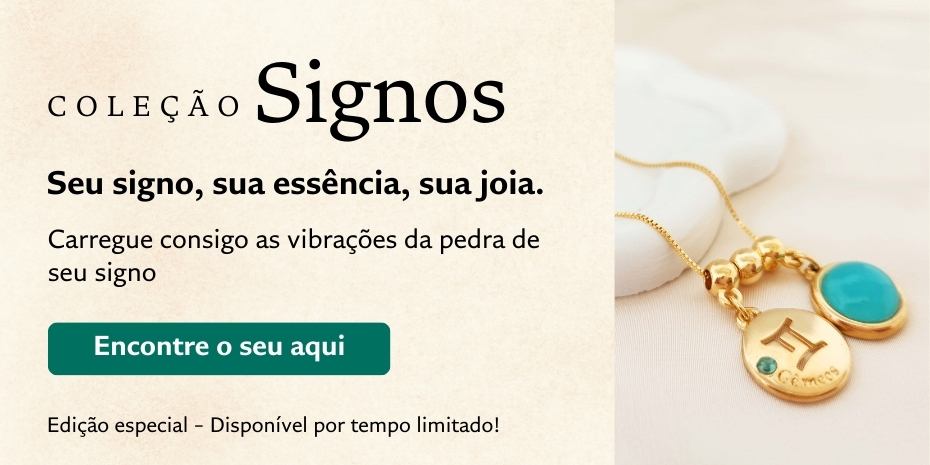 banner coleção colares signos e pedras naturais