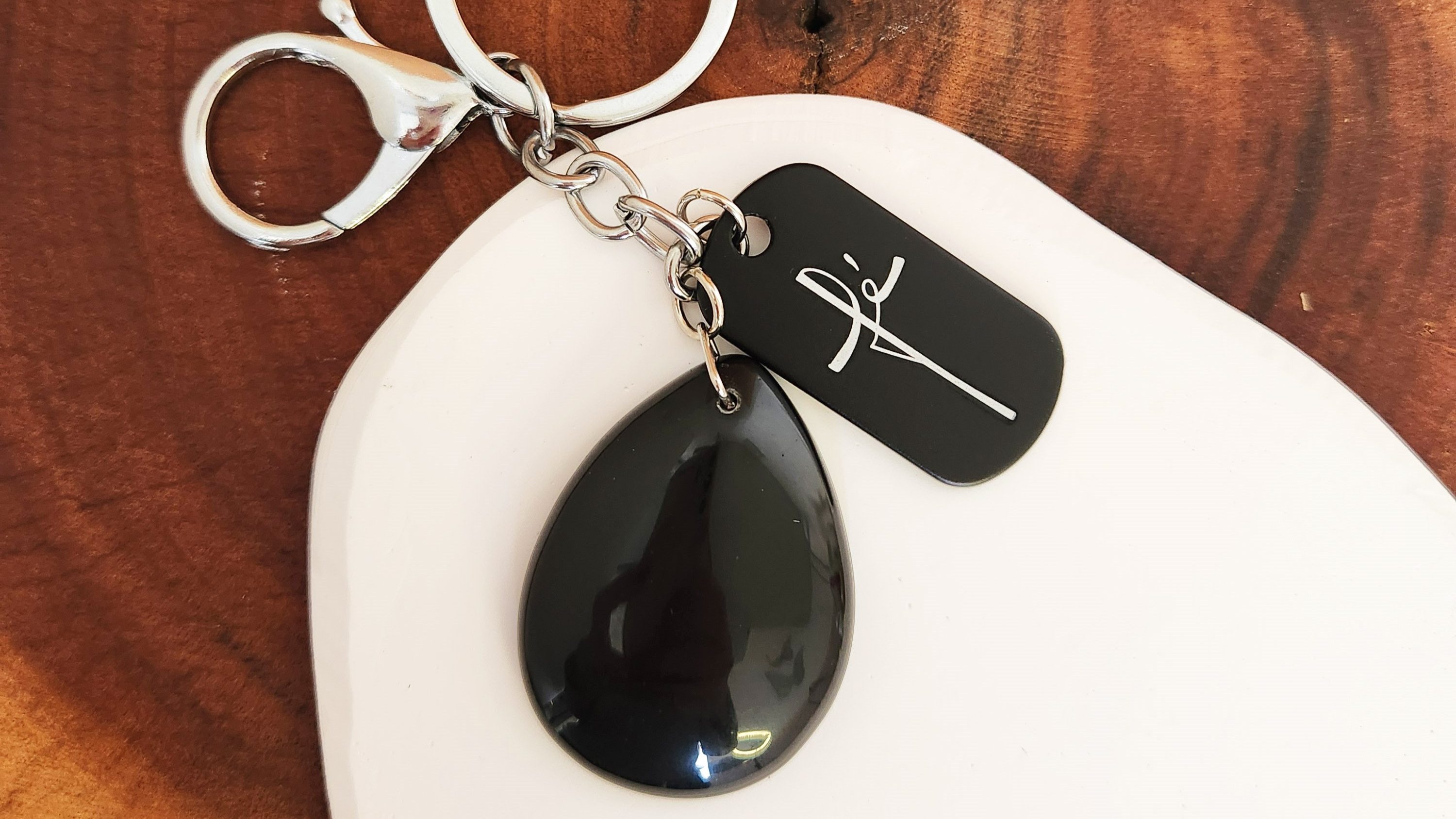 chaveiro agata preta